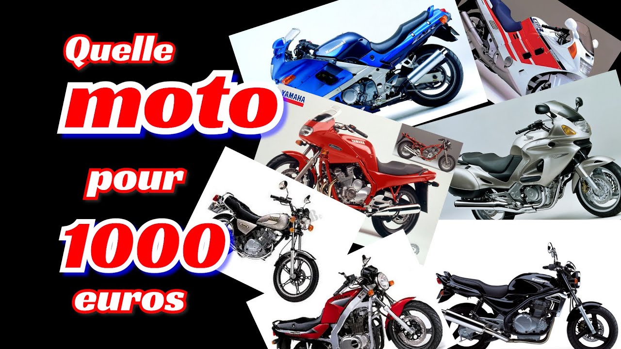 Quelle moto pour 1000 euros ? Quelques exemples de motos a budget serr&eacute; ET un BONUS &agrave; d&eacute;couvrir.