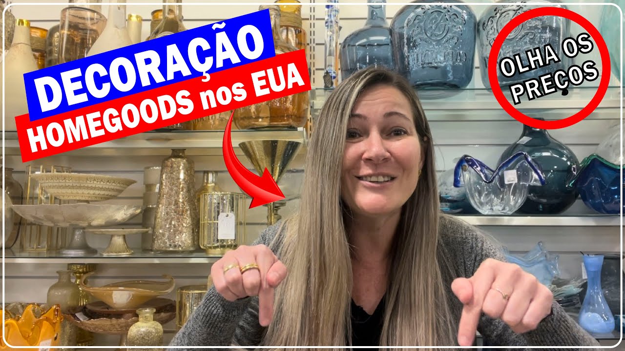 PREÇOS de UTENSÍLIOS, MÓVEIS e DECORAÇÃO para sua CASA em ORLANDO nos EUA | TOUR pela HOMEGOODS