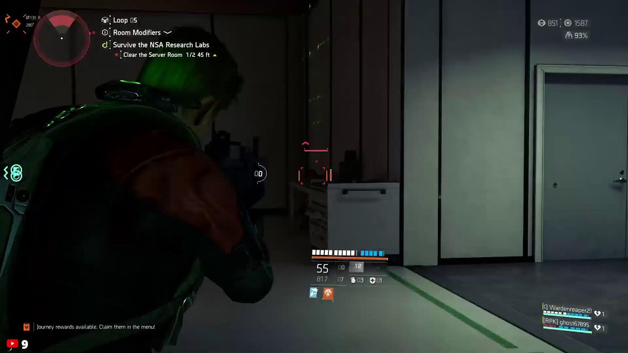 Division 2 Running Descent Chill Stream with Friends