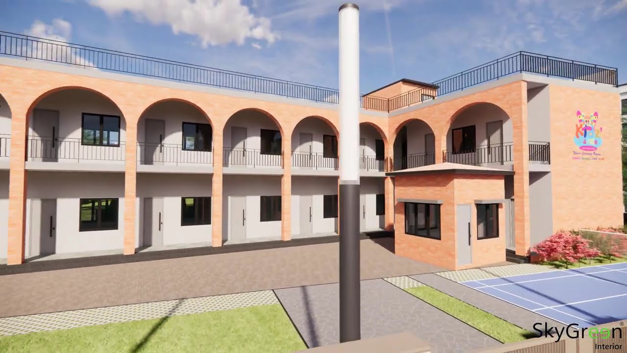 ✨🏰 Kidz Castle | School Exterior Design by SkyGreen Interior 🏰✨