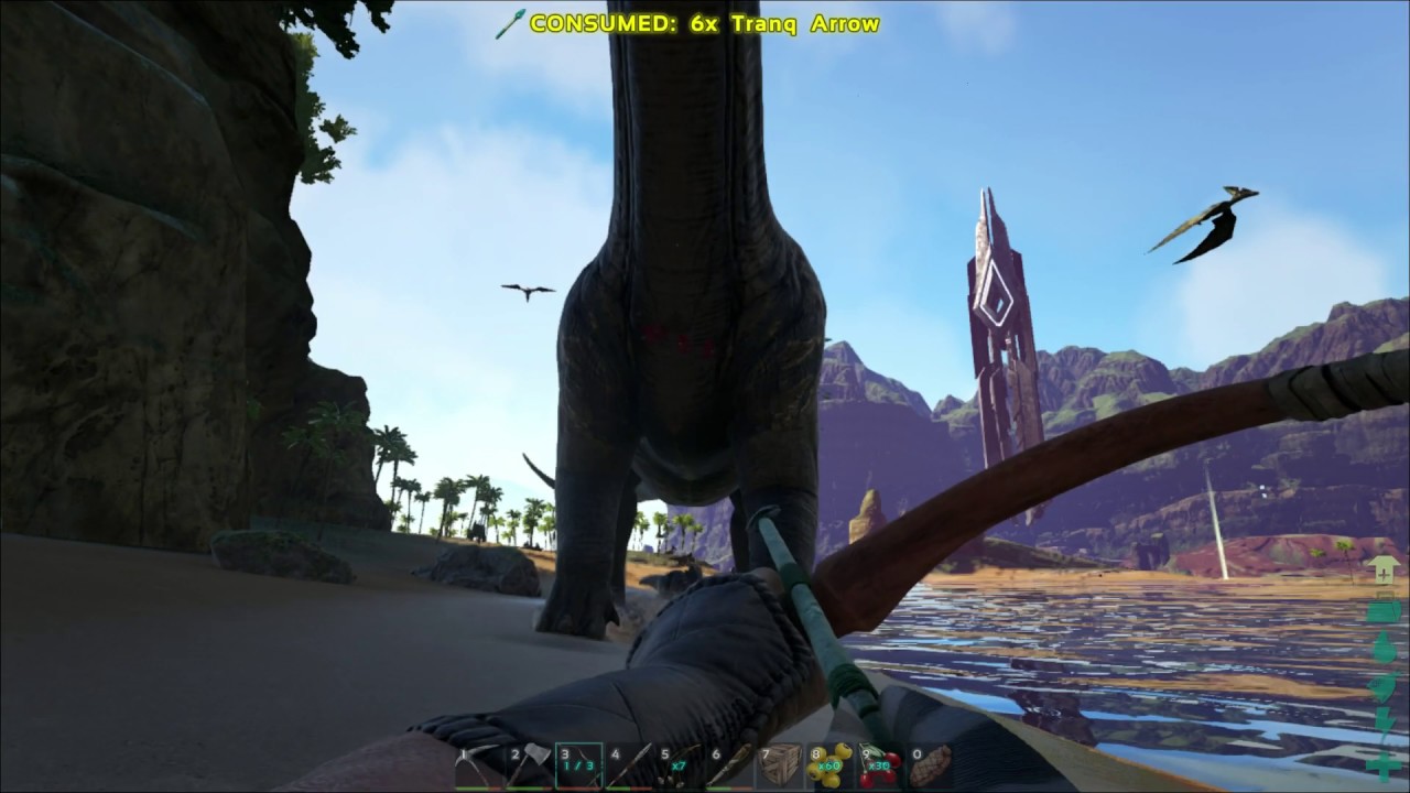 Not enough tranquilizer arrows for Bronto - ARK