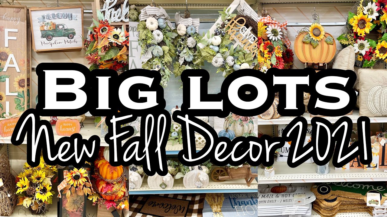 NEW BIG LOTS FALL DECOR 2021 &bull; SHOP WITH ME