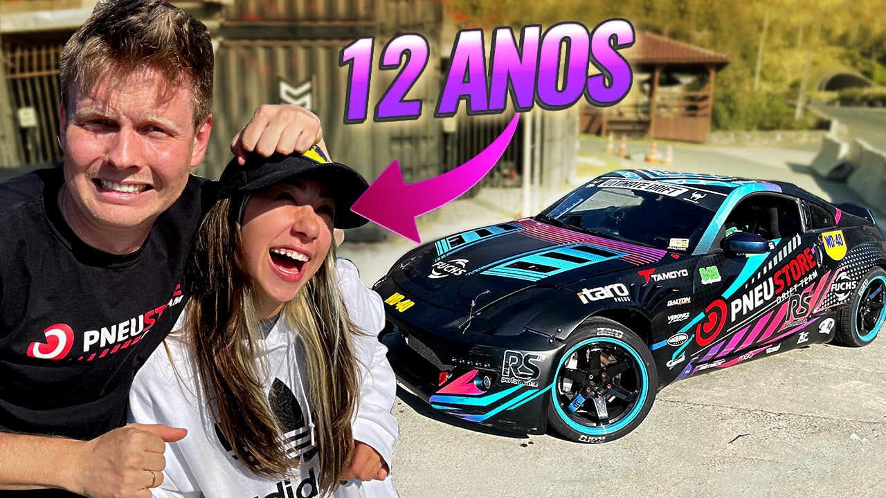 DEIXEI UMA MENINA DE 12 ANOS PILOTAR O 350Z DE DRIFT