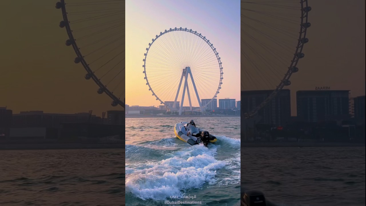 COOLEST water adventure in Dubai: SEFL-DRIVE HERO BOAT               #dubaidestinations #heroboat