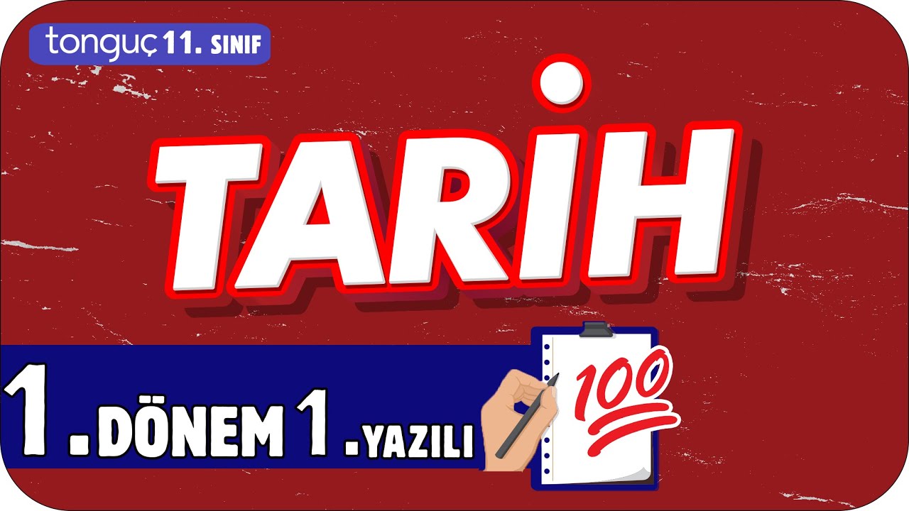11.Sınıf Tarih 1.Dönem 1.Yazılıya Hazırlık 📑 #2025