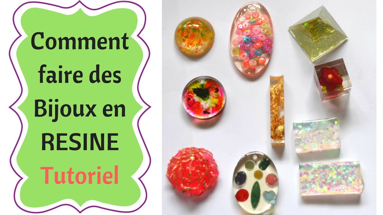 Comment faire des bijoux en résine facilement partie 1/2 : tutoriel