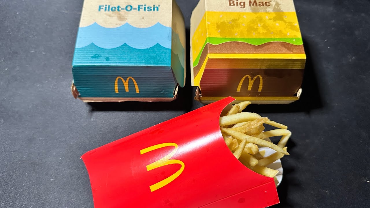 McDonalds ASMR Whispered Mukbang Fries Big Mac Filet o Fish eating!