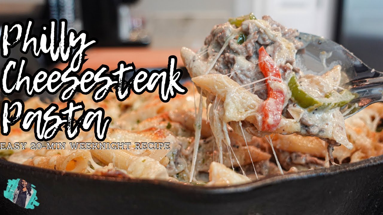 QUICK & EASY 20-MINUTE PHILLY CHEESESTEAK PASTA | ONE POT WEEKNIGHT RECIPE TUTORIAL