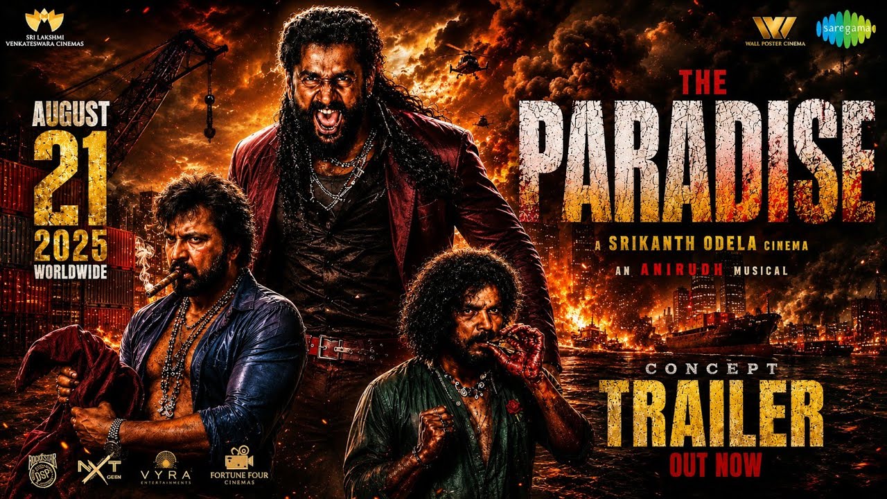 Paradise : Raw statement concept Trailer | Nani |Srikanth odela | Anirudh ravichandran 