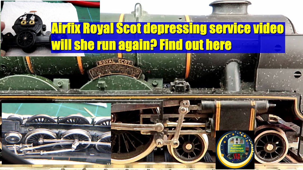 Airfix Royal Scot, depressing service video will she run again?