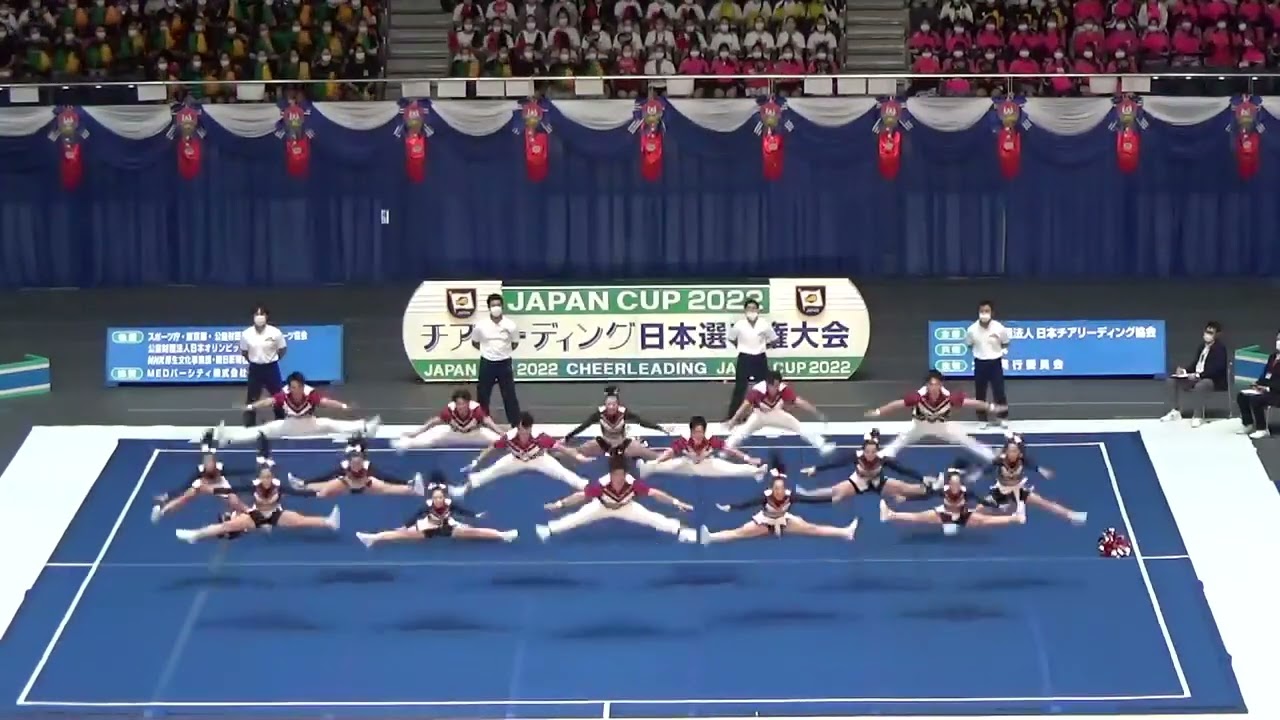 日本文理大学チアリーディング部BRAVES   JAPANCUP Div1決勝2022.8.28