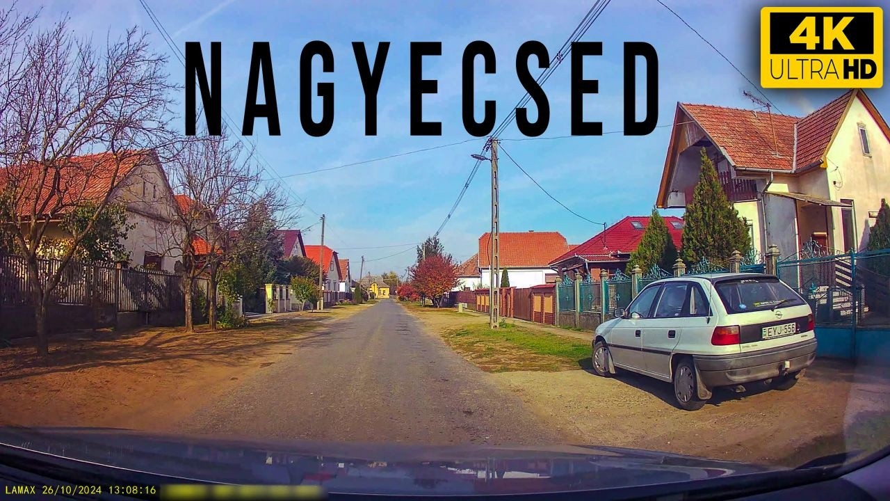 4K Driving in Nagyecsed | Central Europe, Hungary | October 2024 | ASMR