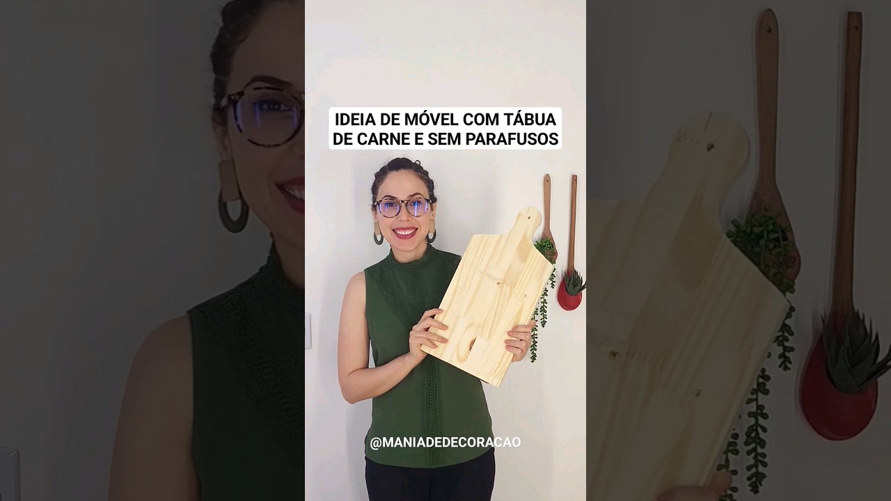 Móvel com TÁBUA DE CARNE e SEM parafusos!