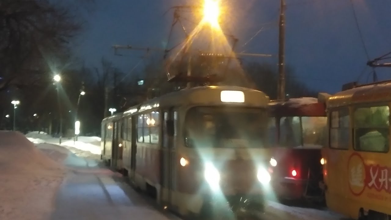 Поездка на трамвае Tatra T3SU СМЕ 149+148 (в вагоне 148), маршрут 13, Екатеринбург