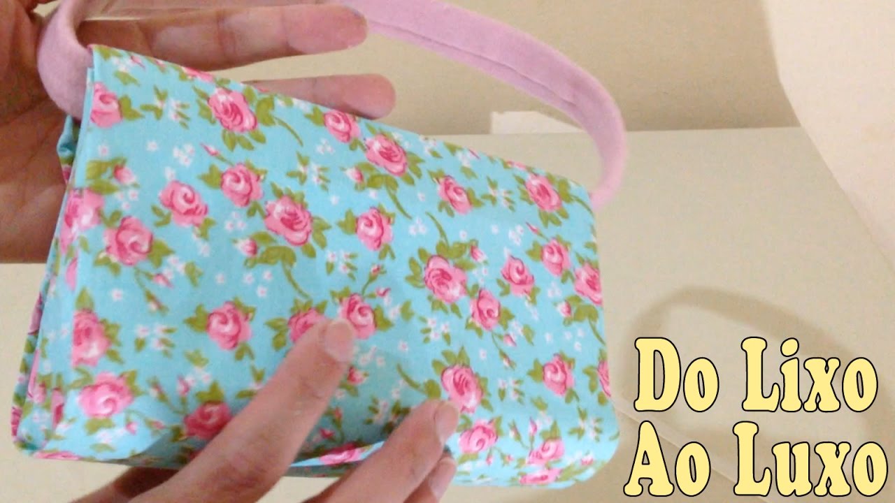 Do Lixo ao luxo Bolsa com Caixa de Leite - Reciclagem Artesanato DIY