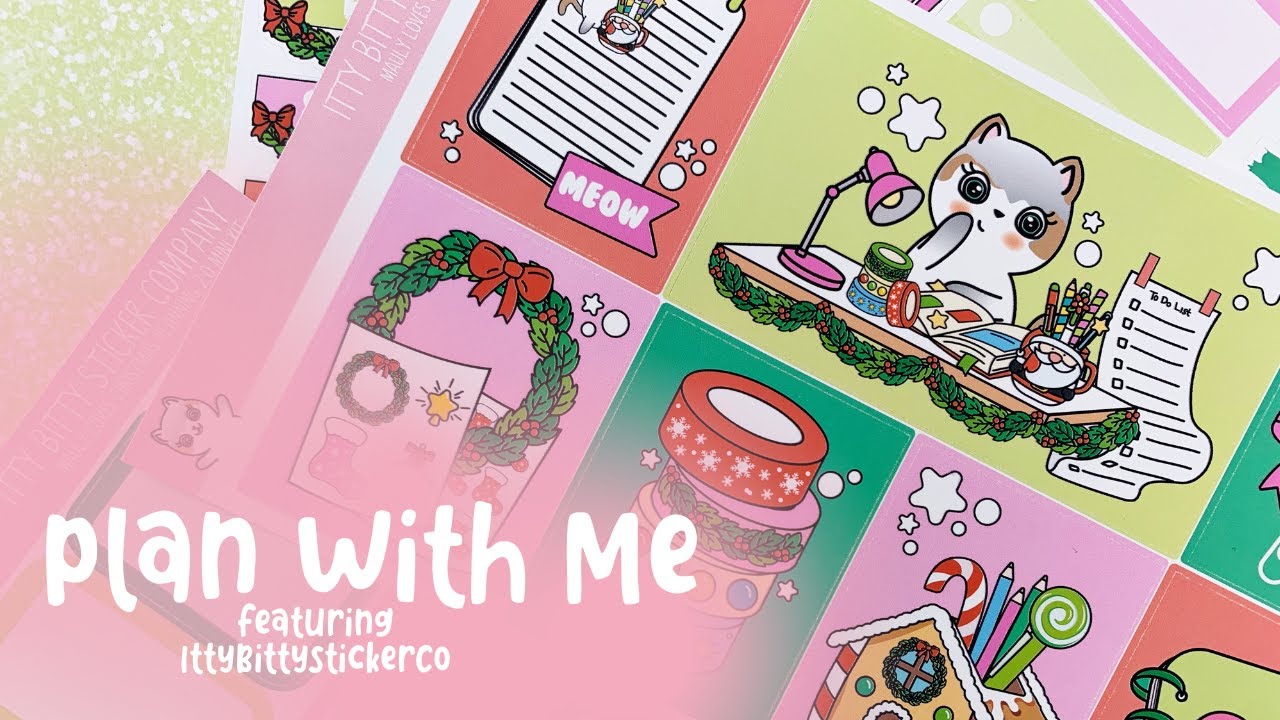 Plan With Me | IttyBittyStickerCo | Erin Condren Life Planne