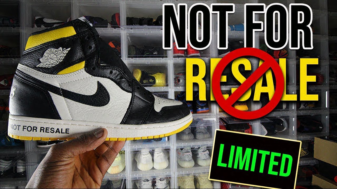 Air Jordan 1 Not For Resale LA Exclusive Black and Yellow review