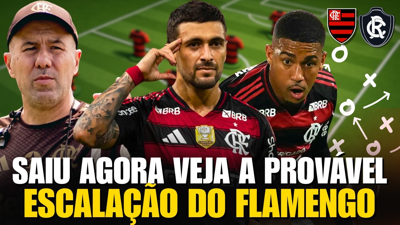 Vai ter surpresa? Veja a provável escalação de Flamengo x Remo pelo campeonato Brasileiro 7° RODADA