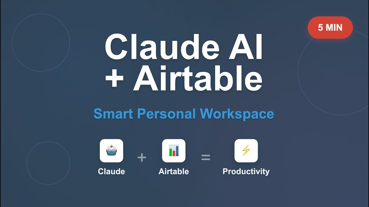 Claude AI + Airtable Integration: Personal Productivity Workspace Demo (5 Minutes)