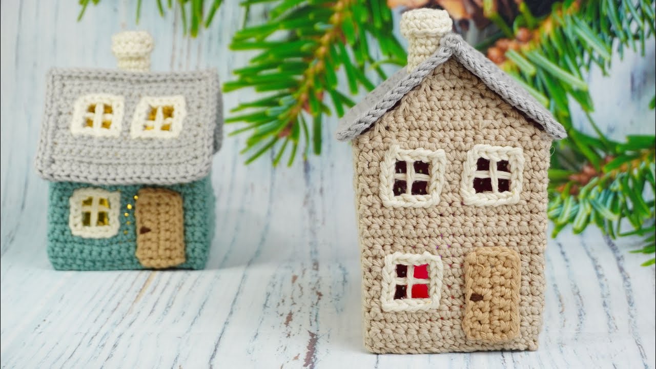CASITAS TEJIDAS A CROCHET, 1ª MODELO CASITA ALTA