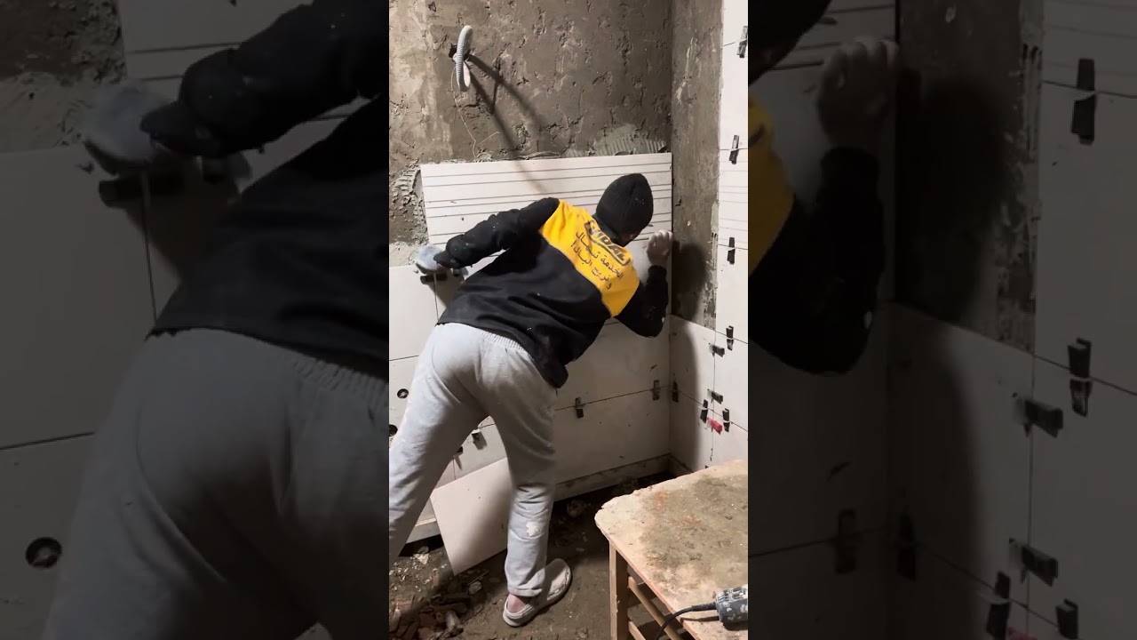 اصلاح حمام من البداية الى النهاية🛁🚿🚽✅