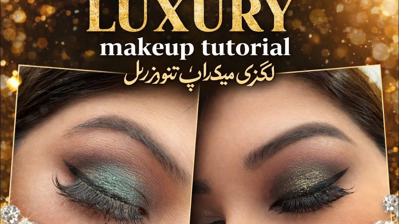 Peacock Green Party Glam Makeup Tutorial ✨ Step by Step