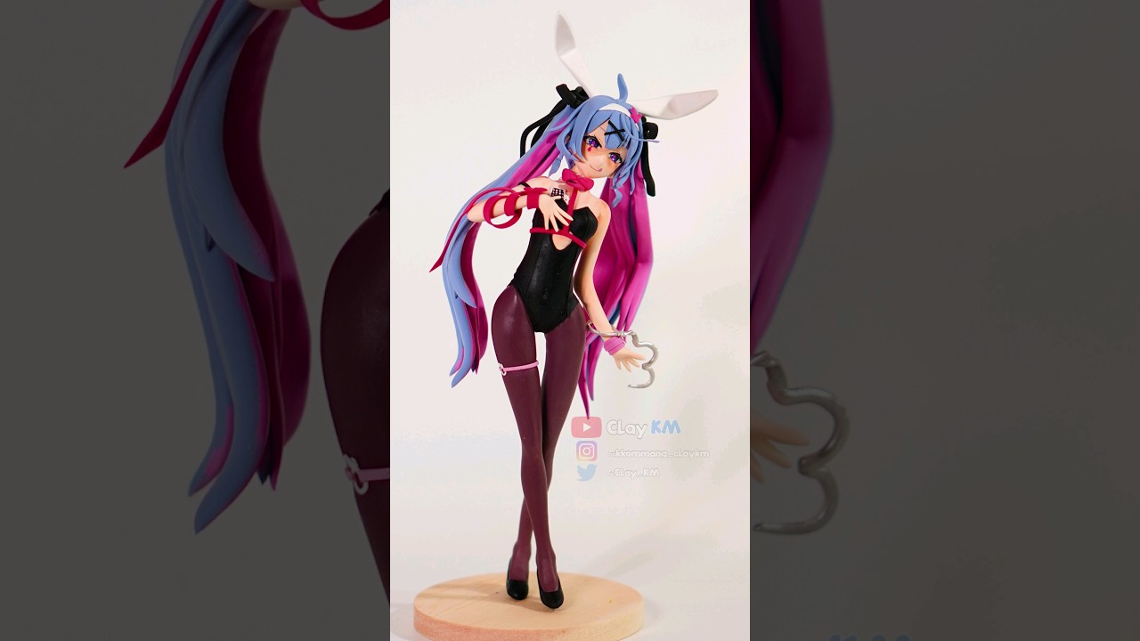 Hatsune Miku -  Rabbit Hole ( DECO*27) - Making Clay Art Doll