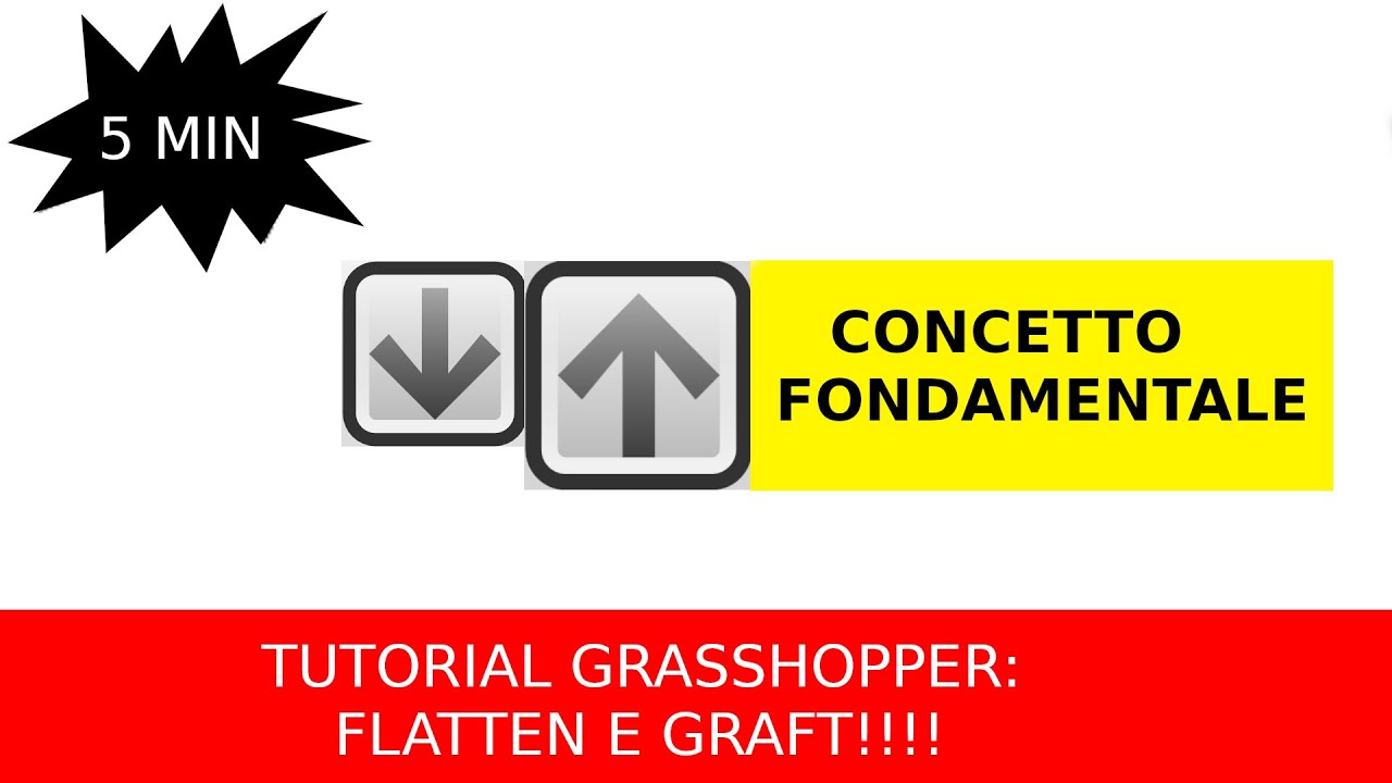 TUTORIAL GRASSHOPPER: FLATTEN & GRAFT_ BREVE SPIEGAZIONE