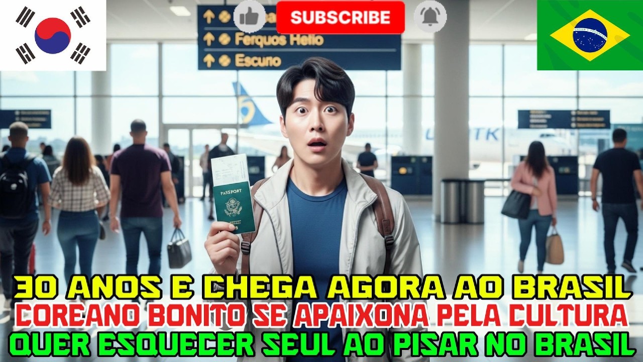 Coreano de 30 anos chega ao Brasil e quer esquecer Seul para sempre!