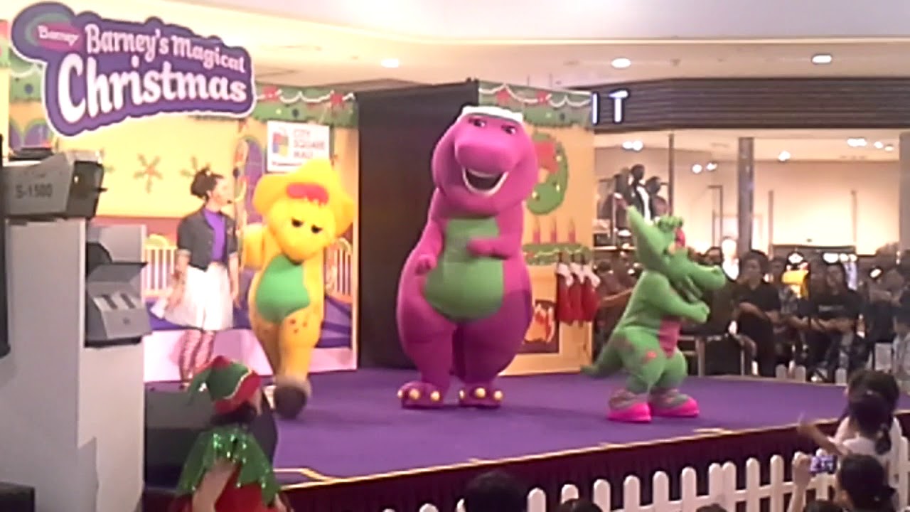 Me watching the performance of Barney's Magical Christmas at the City Square Mall