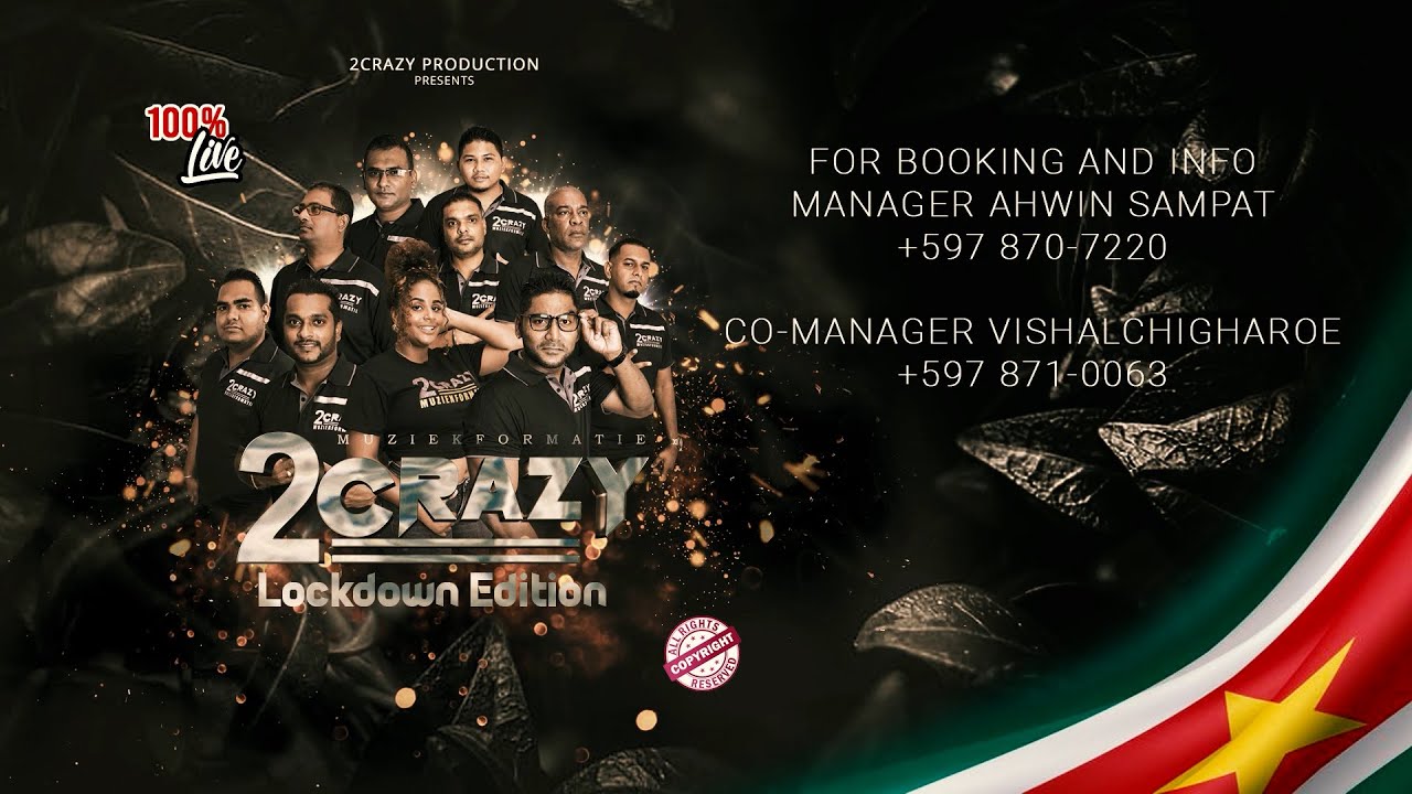 SAATON JANAM - MUZIEKFORMATIE 2CRAZY SURINAME 2021 | KIRAN RAMGOELAM #SURINAME