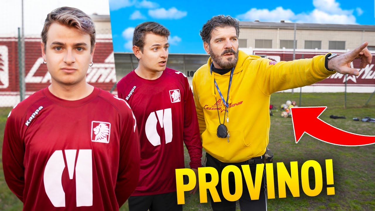 ⚽️🔍 INFILTRATO in UNA SQUADRA! Il mio primo ALLENAMENTO!