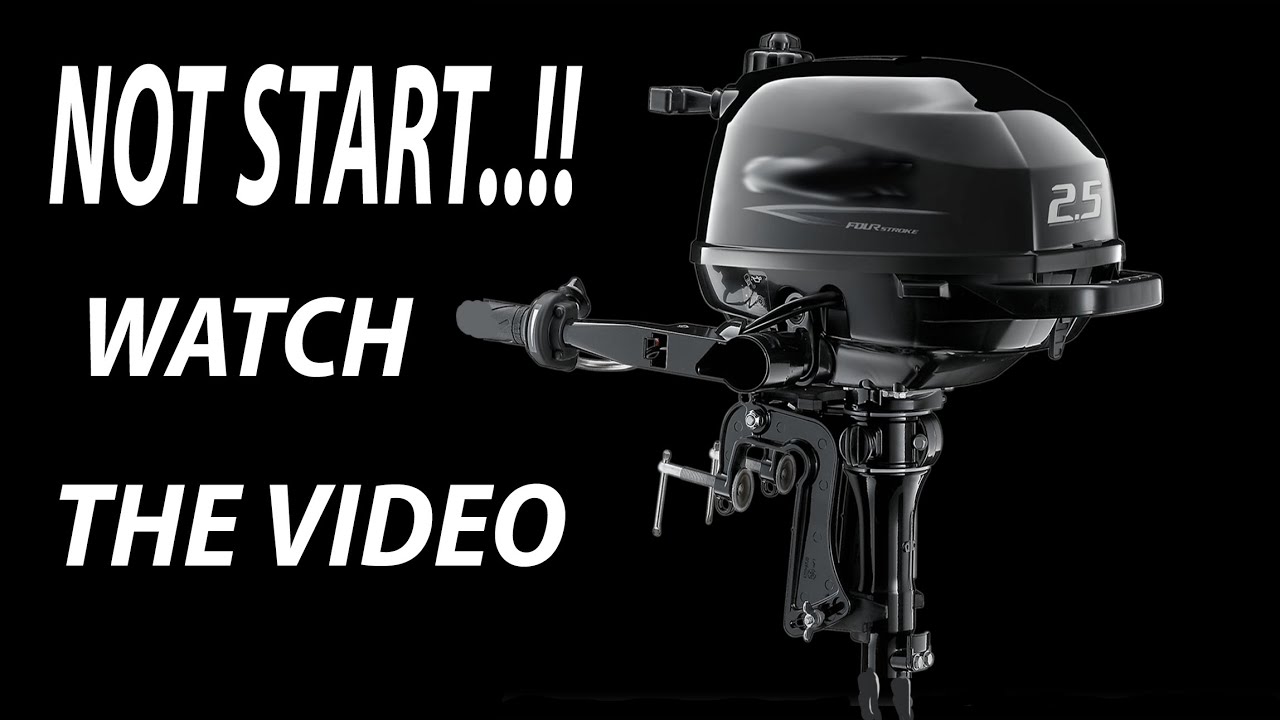 Outboard Motor Won't Start..!! What to do? Suzuki's 2.5 HP model DF2.5