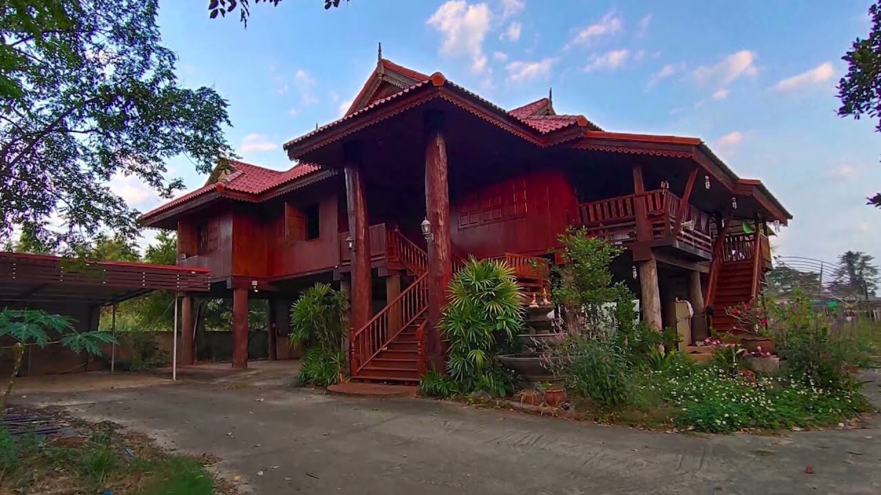 (อัพเดท)ขายบ้านไม้สักพร้อมที่ดินเกือบ4ไร่ หลังม.แม่โจ้ จ.เชียงใหม่