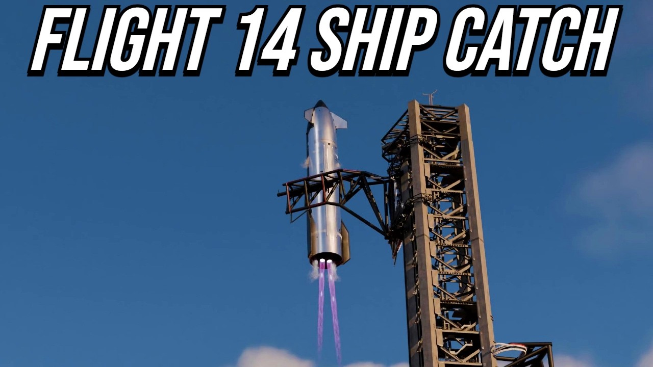 SpaceX Ship Catch Animation