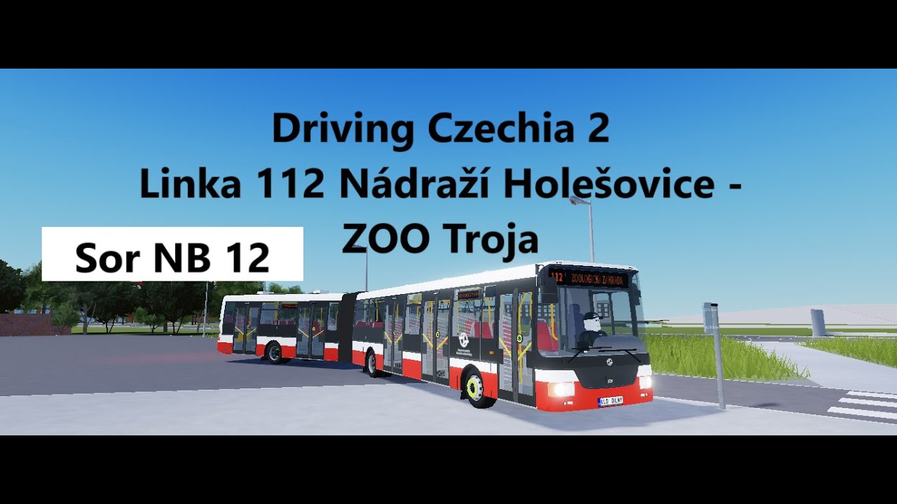 Driving Czechia 2 Linka 112 Nádraží Holešovice - ZOO Troja