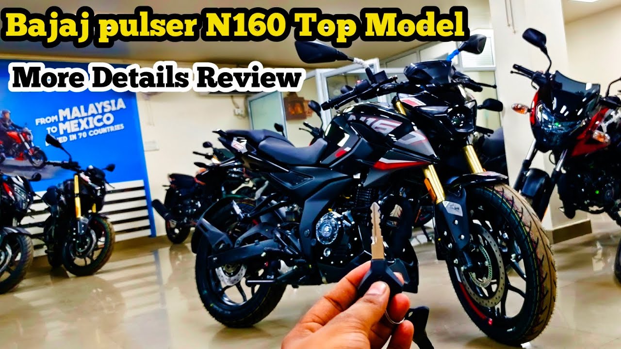 All New Bajaj Pulser n160 top Model OBD2 ||GST price glossy Black colour || ✅👌