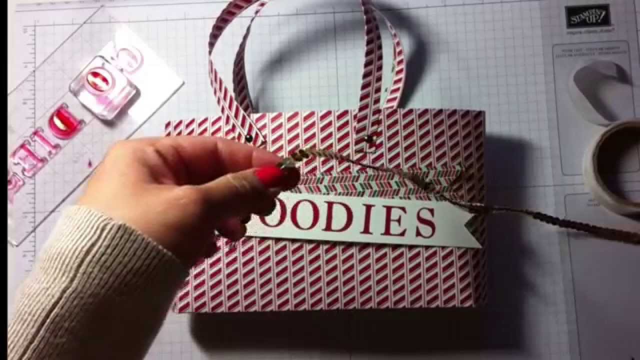 Large  paper tote bag -  Sophisticated serif alphabet Stampin' Up! ( part 2)