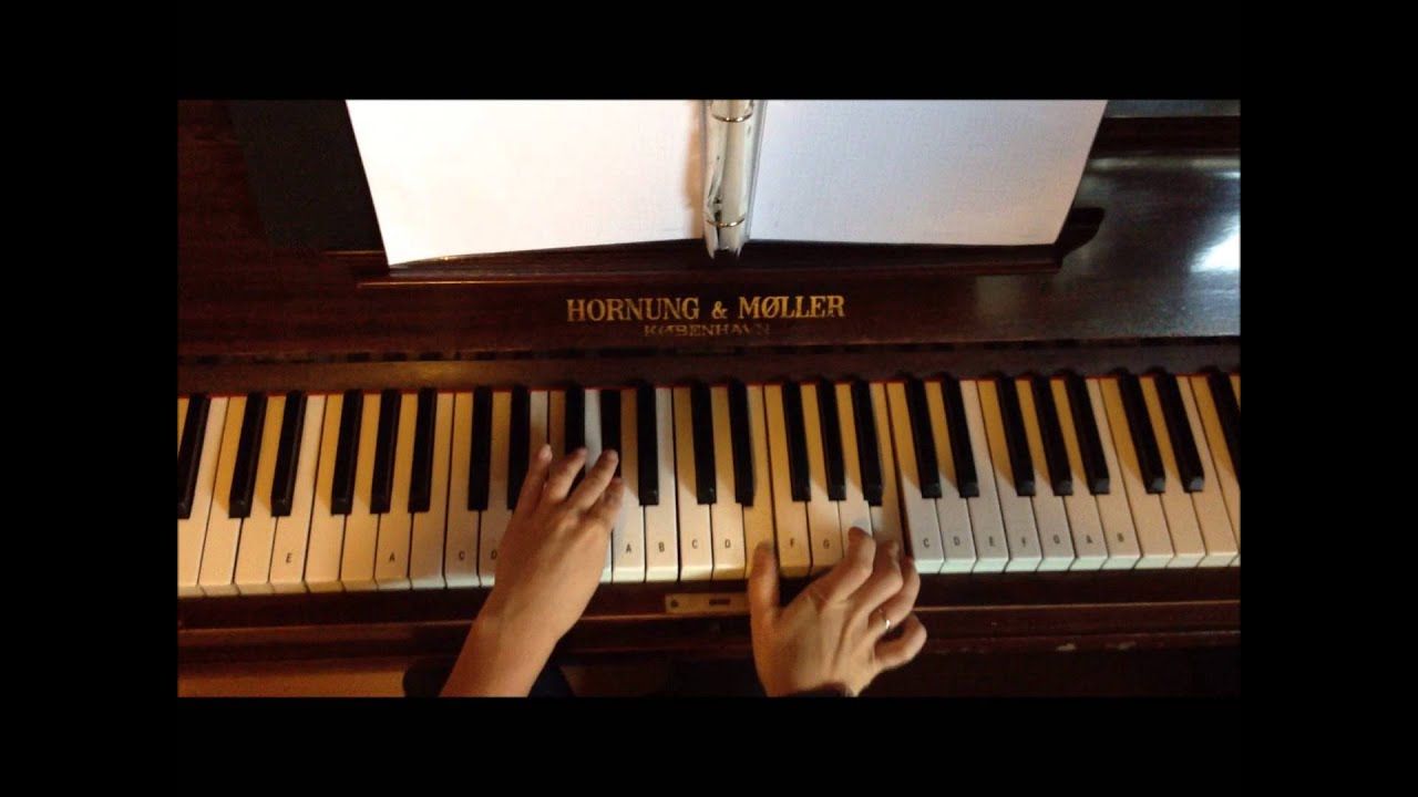 Lær at spille "Für Elise" på klaver. Den nemme version.