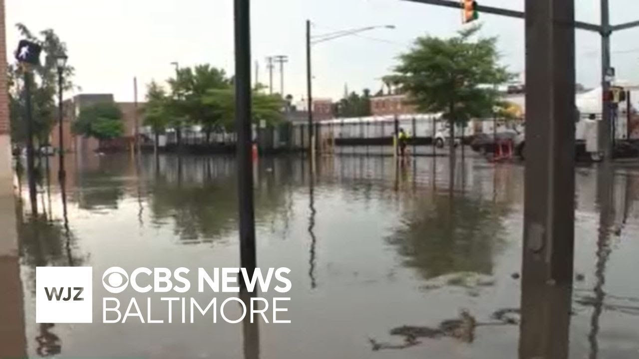 Fells Point floods after strong Maryland storms