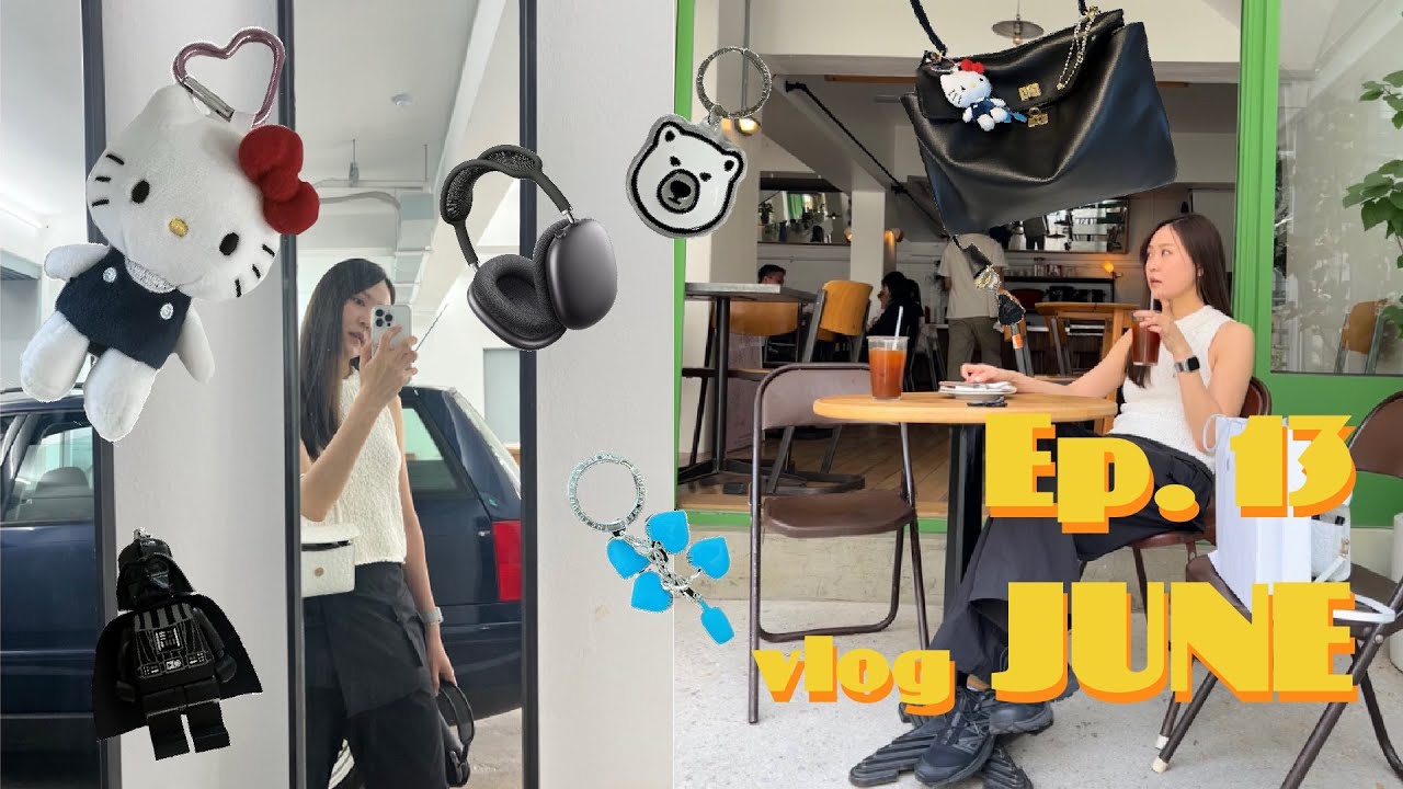 [Vlog] 6월 기록 | 발렌시아가 로데오백👜 같이 백꾸해요!🌼 | 에어팟 맥스🎧언박싱 | 키링소개 | 스시 오마카세 | 카페와일드덕 브런치 | 남산미수 | 운동일상