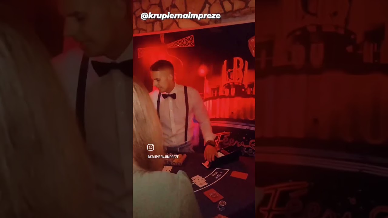 Krupier na imprezę - mobilna zabawa w kasyno, impreza w stylu kasyno, zabawa Casino Royal