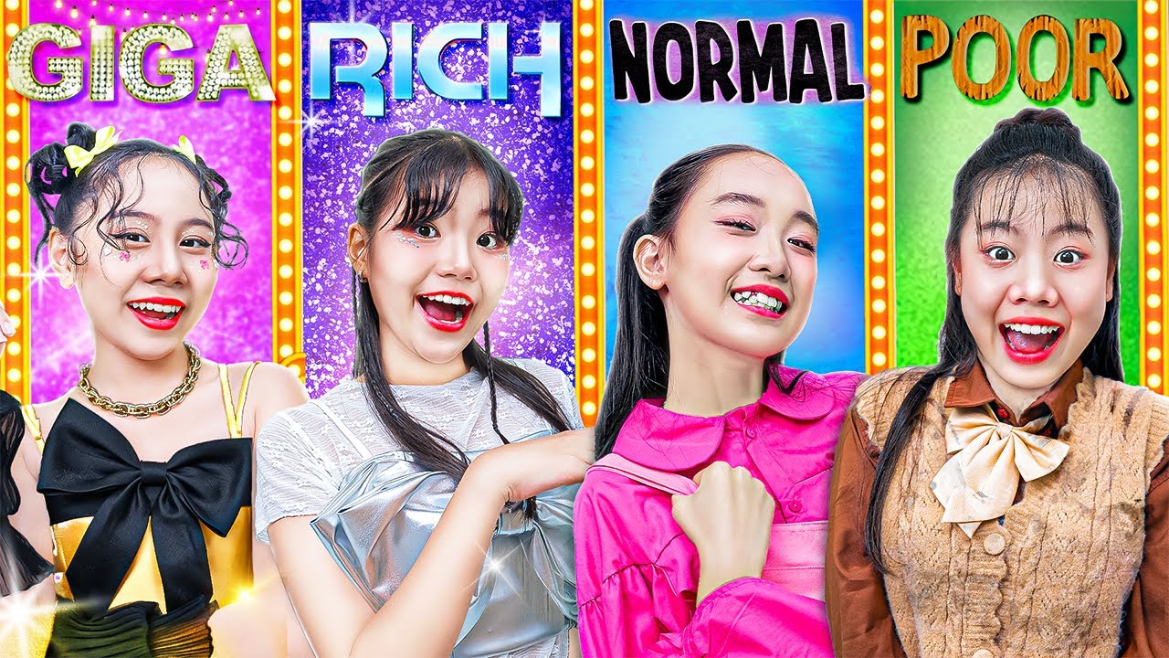 Normal Vs Pobre Vs Rico Vs Giga Rico Na Escola! Tipo De Aluno Na Escola