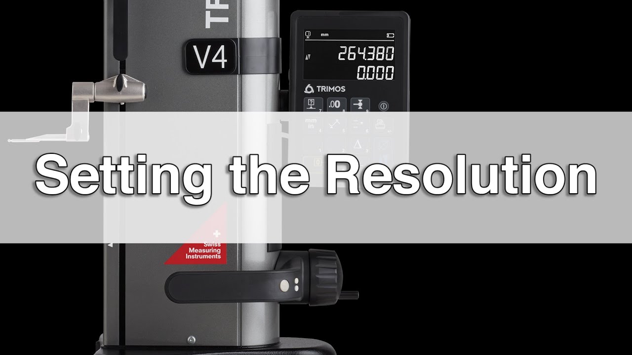 V Height Gage: Set Resolution