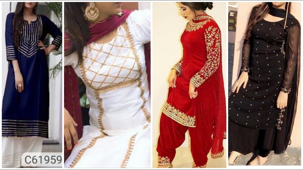 50 latest perfact fashion Punjabi dresses with laces & accessories