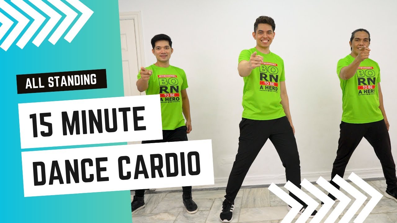 15 MIN SWEATY CARDIO DANCE Workout | All Standing | Full Body Fat Burn | FH#086