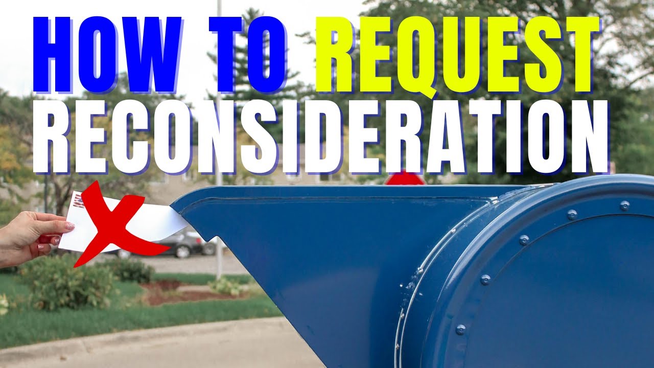 How To Write a Reconsideration Letter | pdcrecons@sba.gov