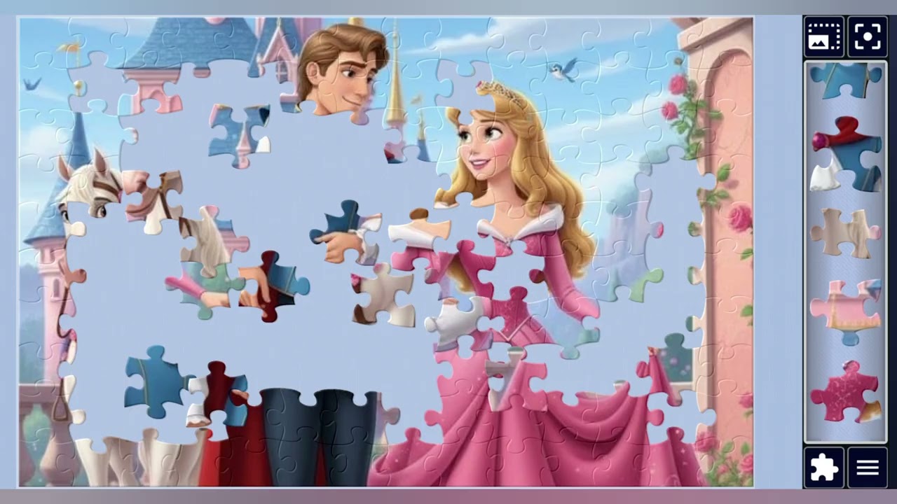 Royal Romance at the Castle👑👑🎀🏰🐎✨️🪄//jigsaw puzzles🧩//jigsaw puzzles journey🧩//puzzlesArt🧩🧩//