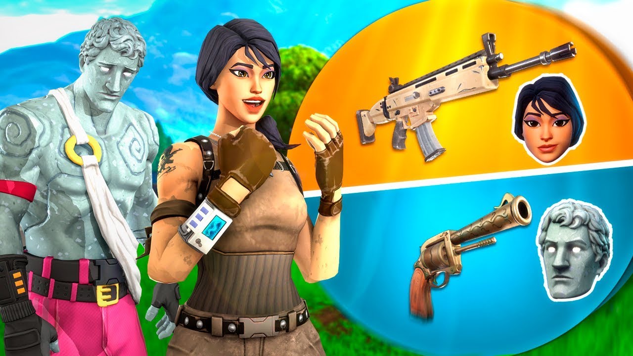 50/50 RULETA CHALLENGE ! *NUEVO* MINIJUEGO FORTNITE ! - ElChurches