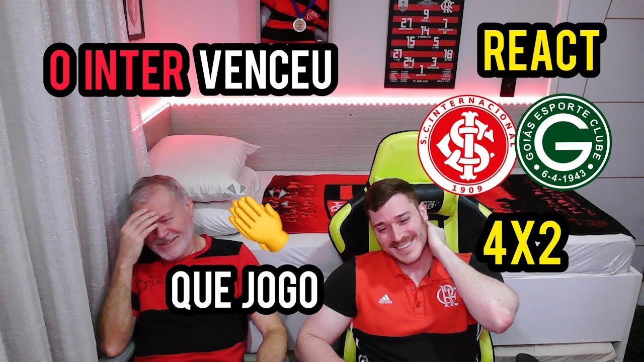 REACT - Internacional 4 x 2 Goiás | Brasileirão 2022. QUE JOGÃO!!